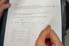 Exercice de mathématiques en anglais